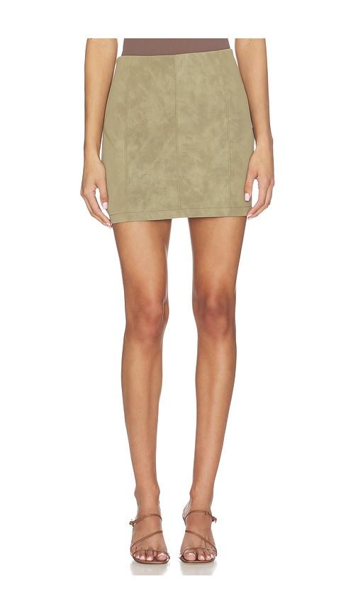 with jean leo skirt in olive. - size l (also in m, s, xl)