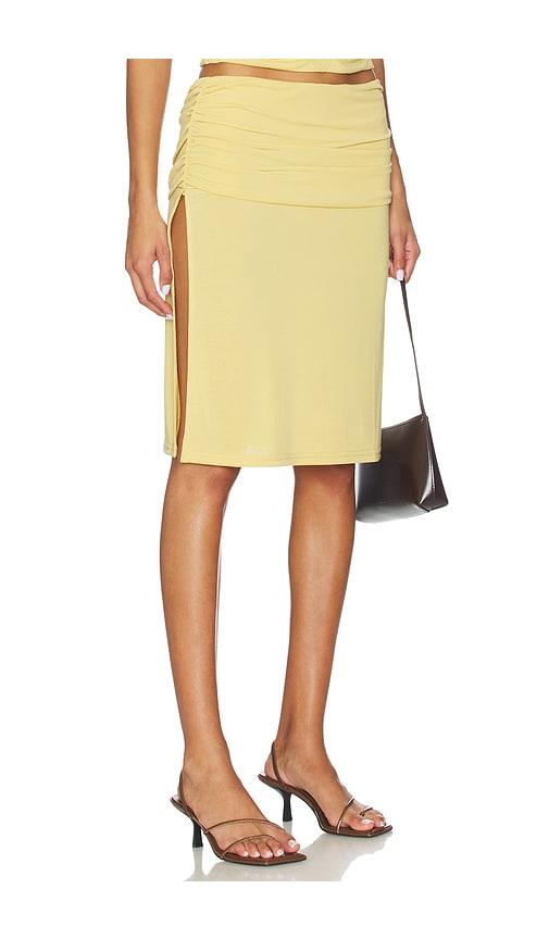 with jean lila skirt in yellow. - size s (also in xxs)