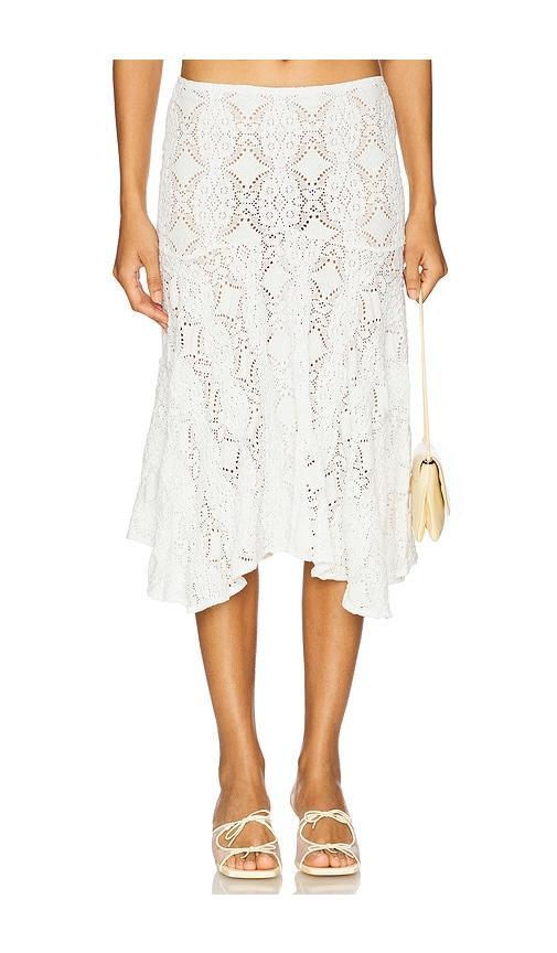 with jean maeve midi skirt in white. - size m (also in xxs)