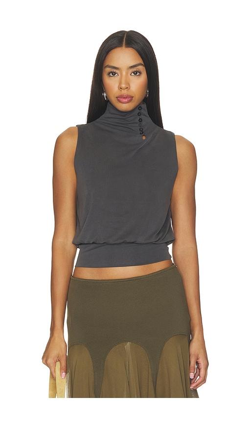 with jean nova top in charcoal. - size m (also in s, xs, xl)