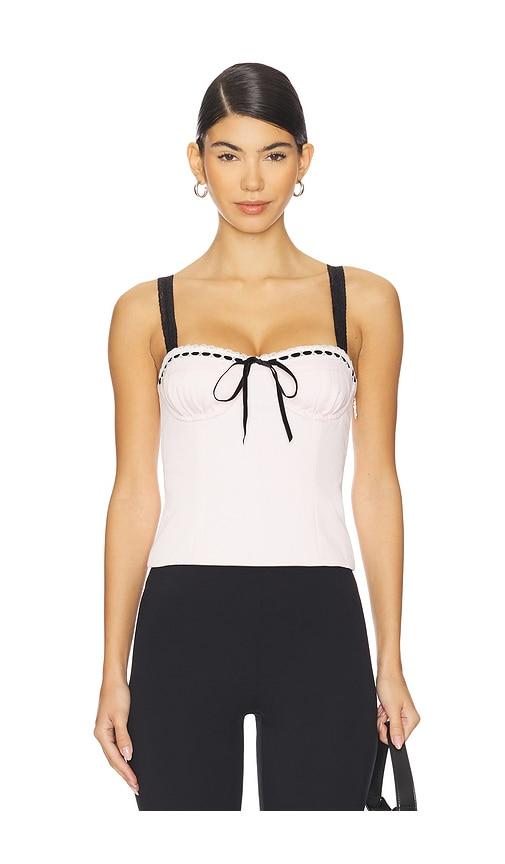 with jean ryder top in pink. - size m (also in s, xs)