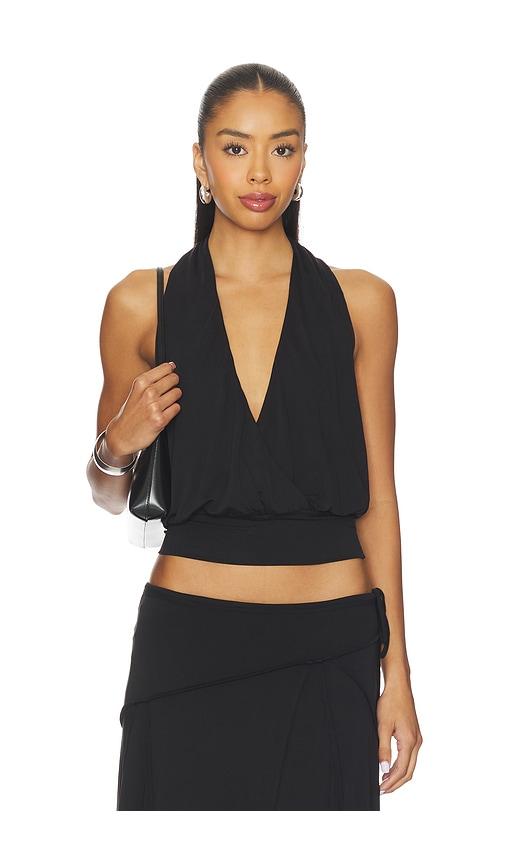 with jean sharni top in black. - size l (also in m, xl)