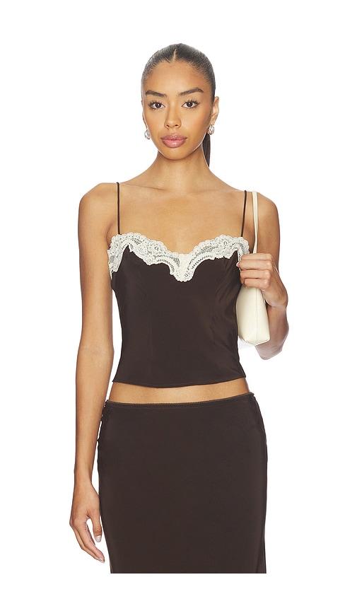 with jean tilly top in chocolate. - size xl (also in xs)