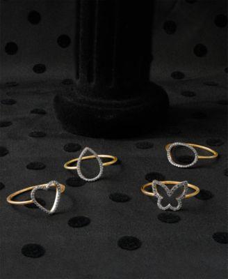 wrapped diamond ring collection in 10k gold created for macys