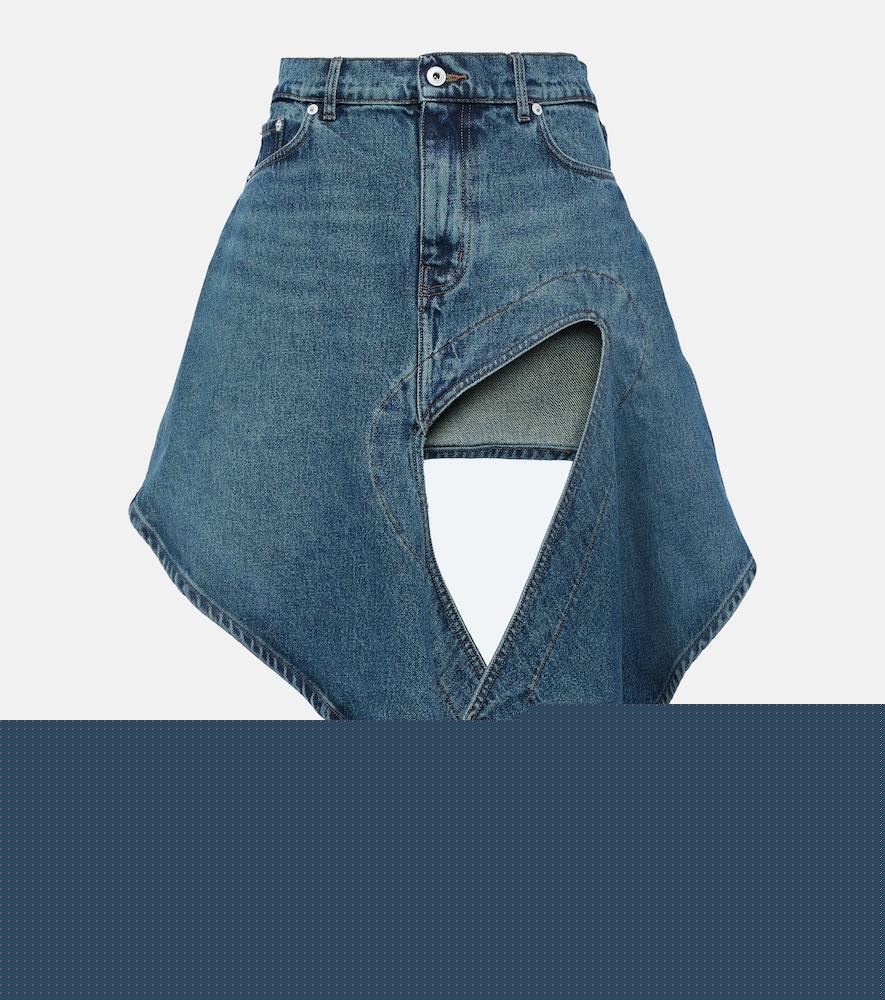 y/project evergreen denim miniskirt