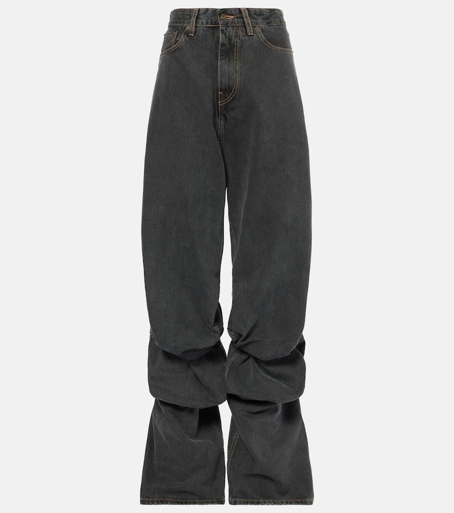 y/project evergreen draped cuff wide-leg jeans