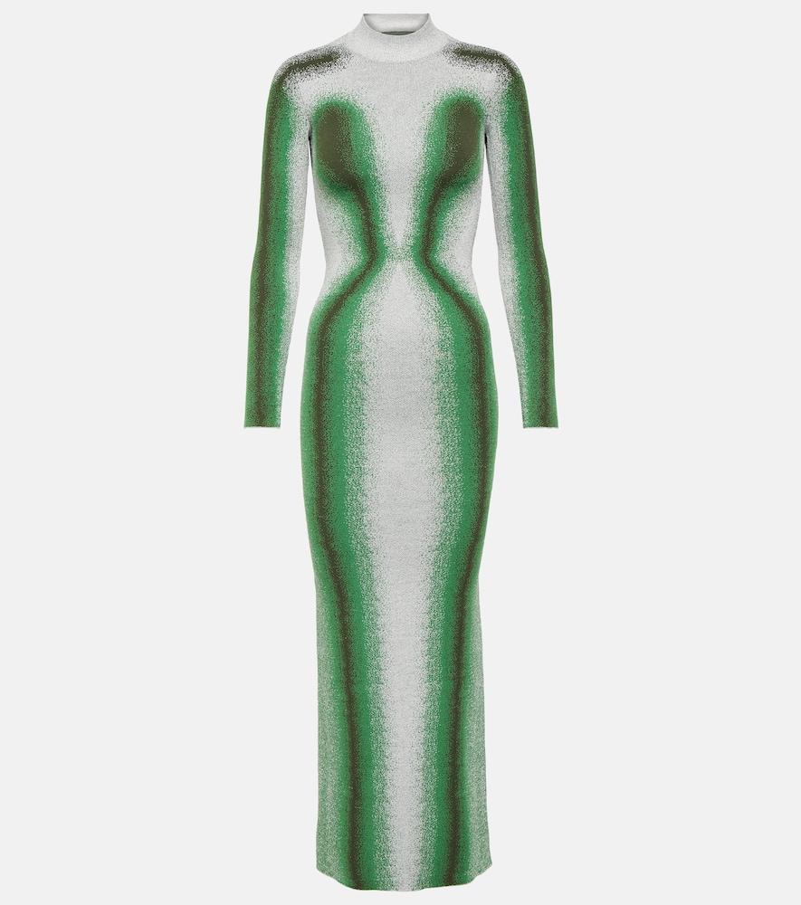 y/project printed knit maxi dress