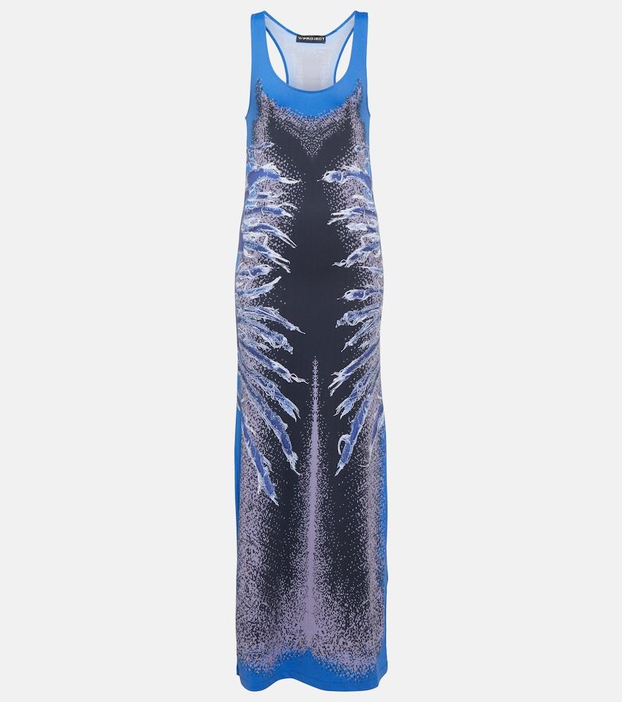 y/project printed maxi dress