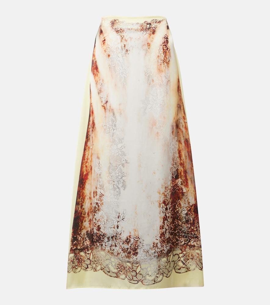 y/project printed maxi skirt