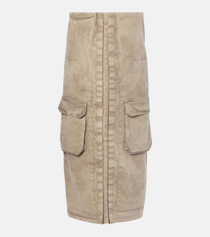 y/project velcro cotton cargo skirt