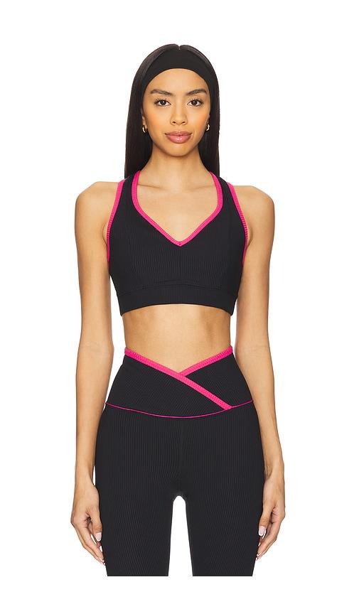 year of ours ribbed v bra in black. - size s (also in xs)