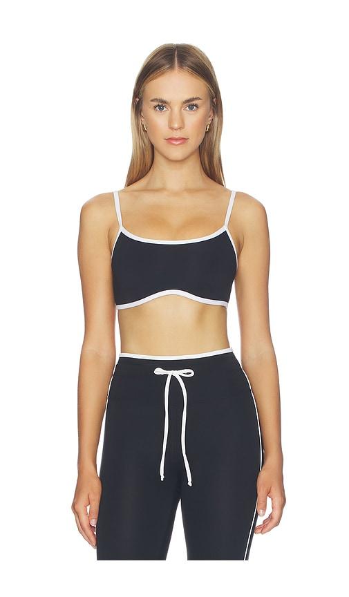 year of ours sport monica bra in black & white. - size l (also in s, xs, m)