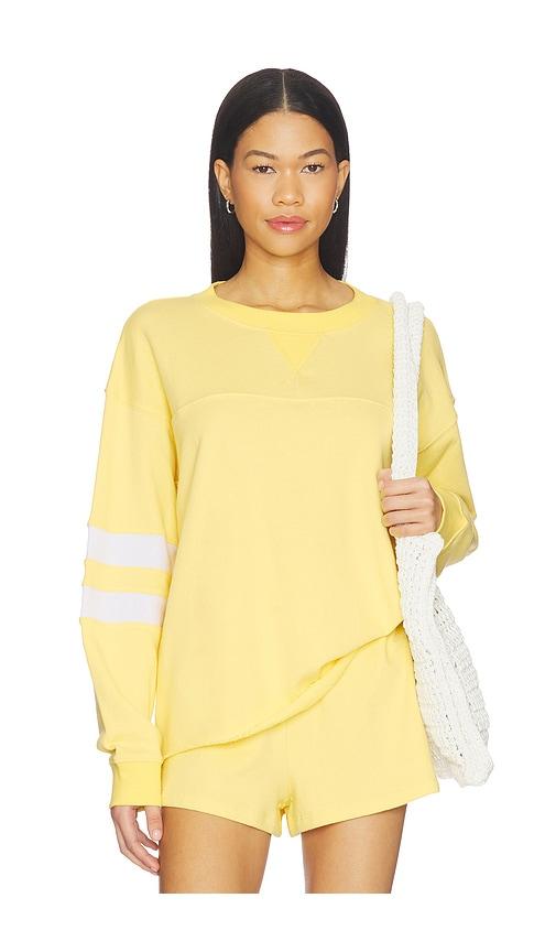 year of ours varsity sweatshirt in yellow. - size m (also in s, xs)