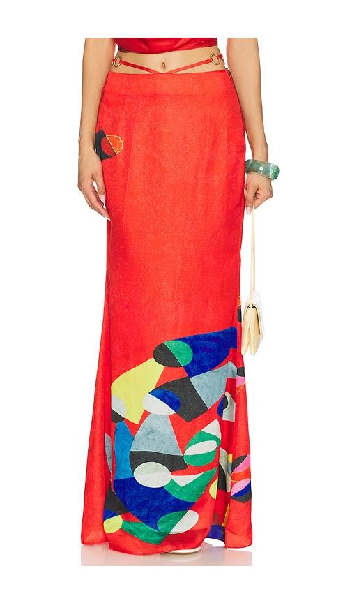 yellow the label athena ring skirt in red. - size s (also in xs)