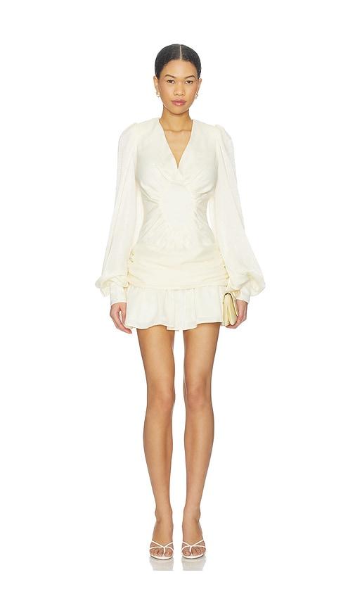 yellow the label evie mini dress in cream. - size l (also in s, m)