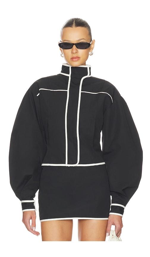 yellow the label mindy cotton jacket in black. - size s (also in xs)
