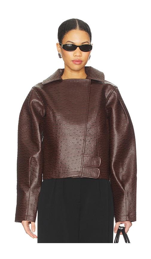 yellow the label oliver ostrich jacket in brown. - size l (also in xl)