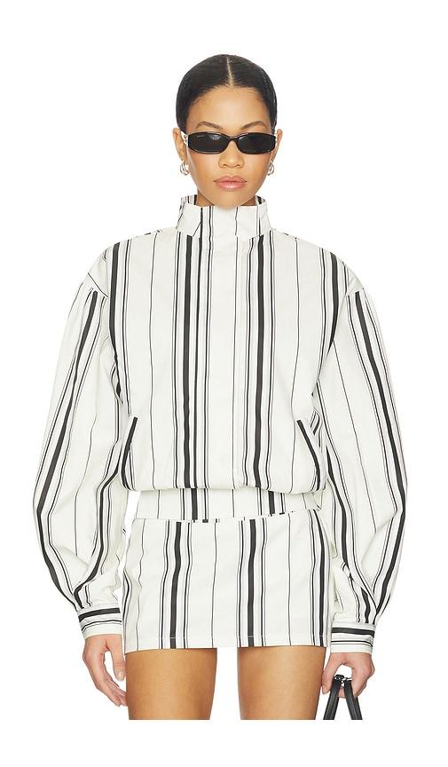 yellow the label stacy cotton boxy jacket in white. - size l (also in s, xs, m, xl)