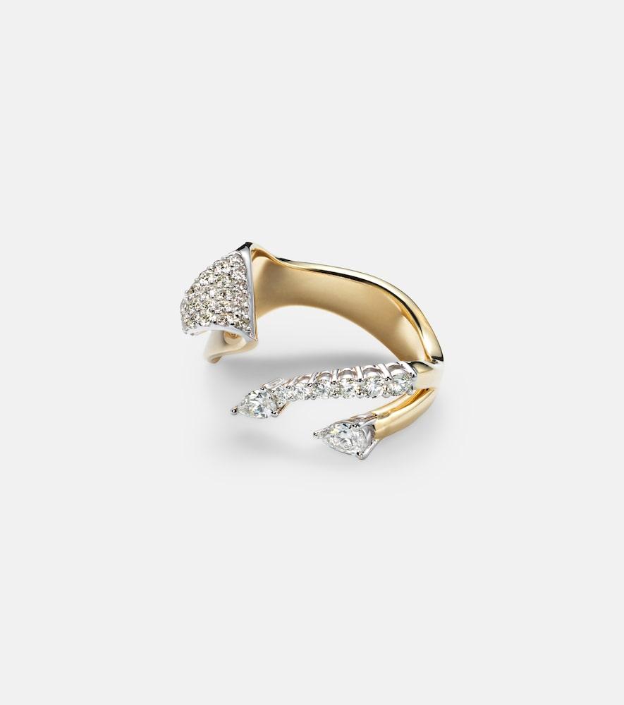 yeprem golden strada 18kt gold ring with diamonds