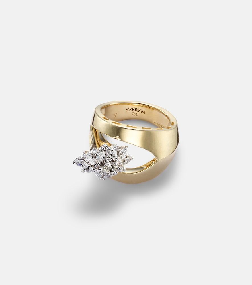 yeprem golden strada 18kt gold ring with diamonds