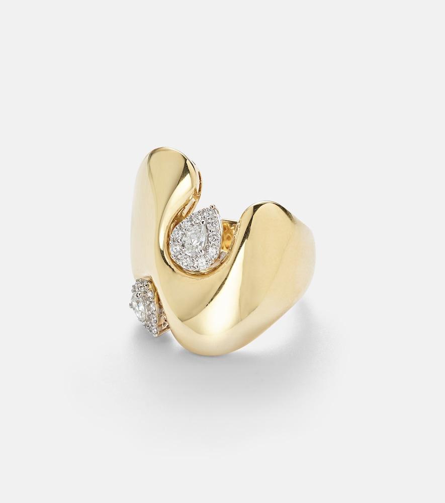 yeprem golden strada 18kt gold ring with diamonds