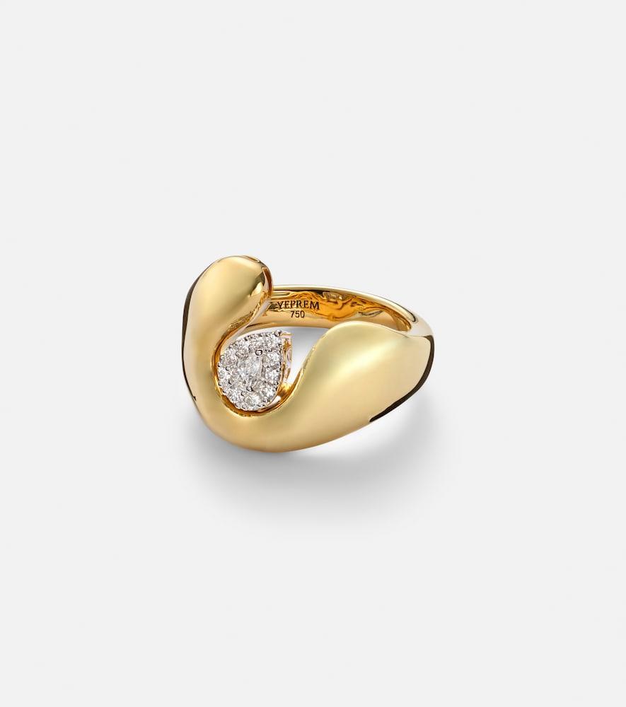 yeprem golden strada 18kt gold ring with diamonds