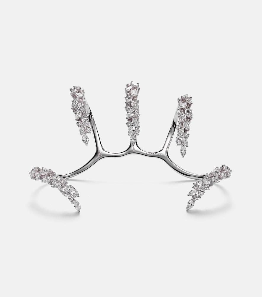 yeprem y-conic 18kt white gold handpiece with diamonds