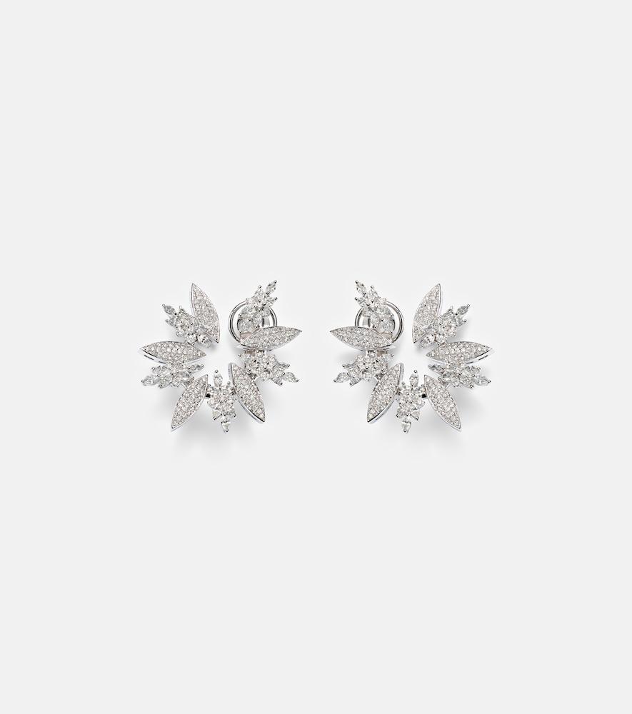 yeprem y-couture 18kt white gold earrings with diamonds