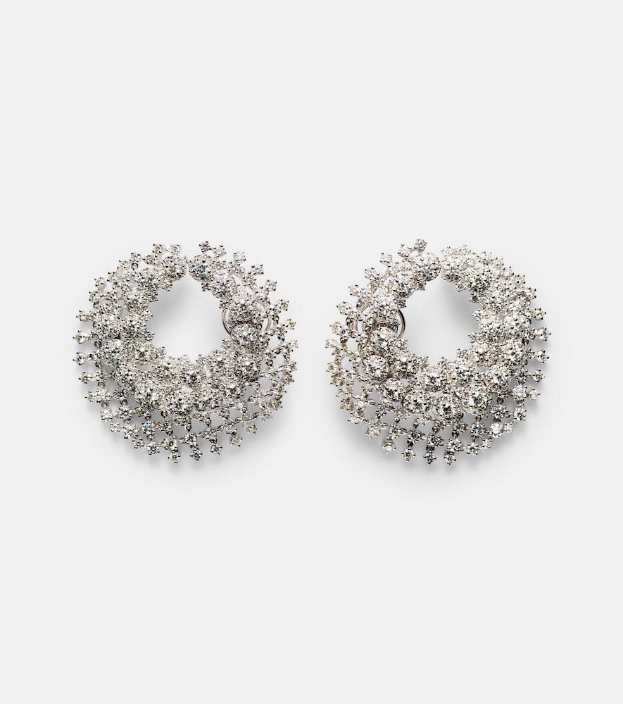 yeprem y-couture 18kt white gold earrings with diamonds