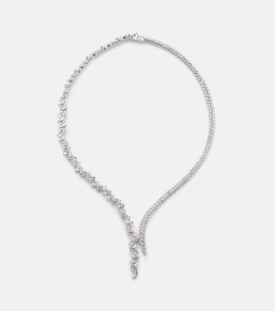 yeprem y-couture 18kt white gold necklace with diamonds