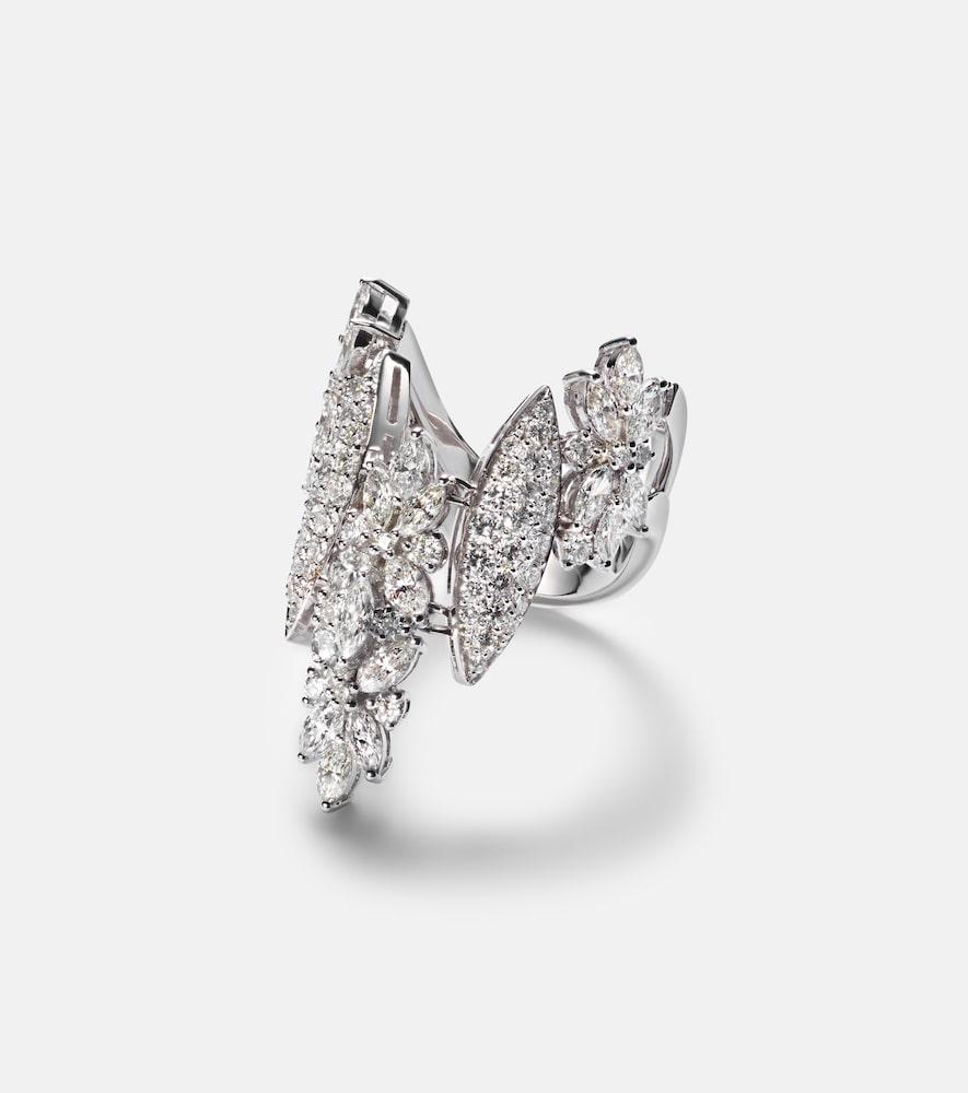yeprem y-not 18kt white gold ring with diamonds