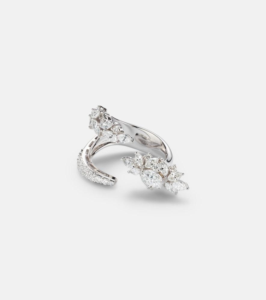 yeprem y-not 18kt white gold ring with diamonds