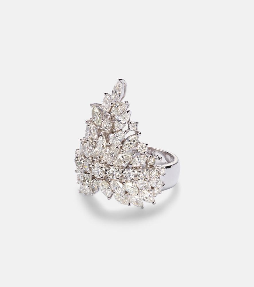 yeprem y-not 18kt white gold ring with diamonds