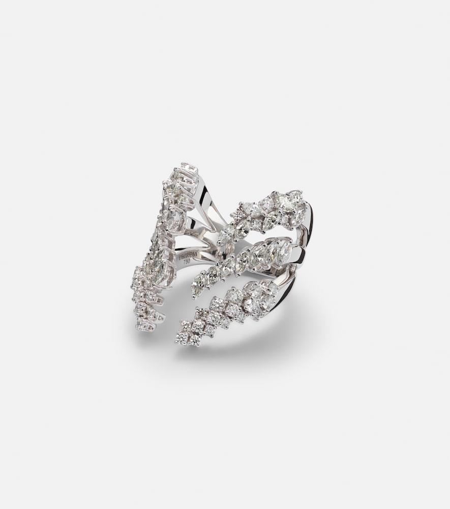 yeprem y-not 18kt white gold ring with diamonds