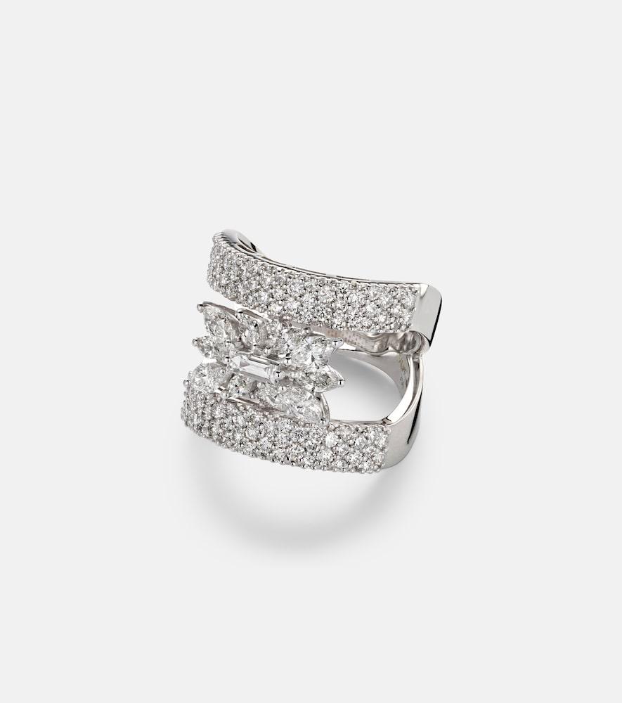 yeprem y-not 18kt white gold ring with diamonds