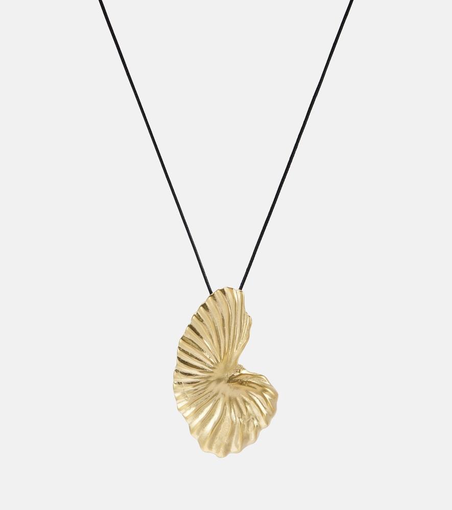 ysso birth of venus gold-plated pendant necklace