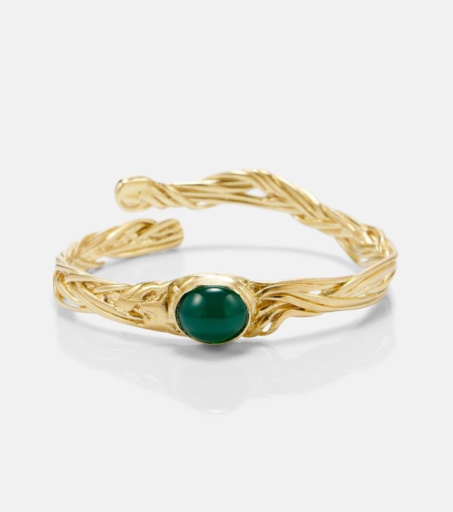 ysso delphi 24kt gold-plated bangle