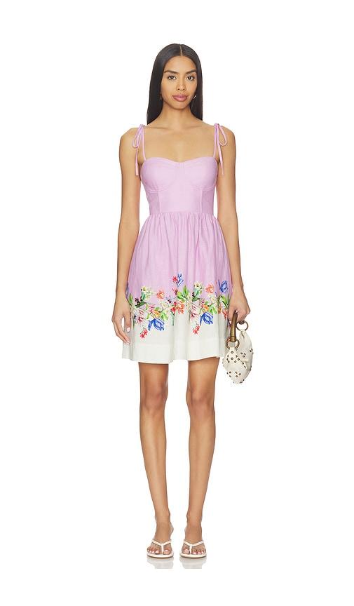 yumi kim alyssa dress in lavender,white. - size s (also in xs)