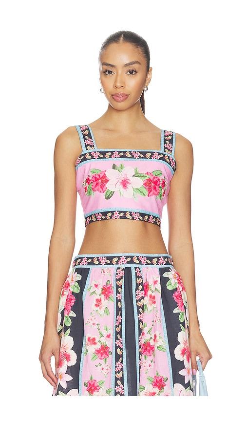 yumi kim campari top in pink,navy. - size s (also in xs)