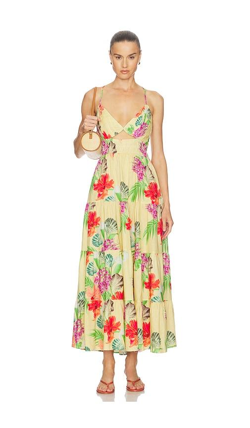yumi kim canyon maxi dress in lemon. - size s (also in xs)