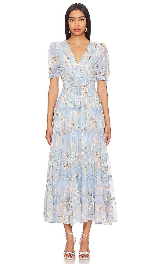 yumi kim farrah dress in baby blue. - size l (also in xs, s, m)