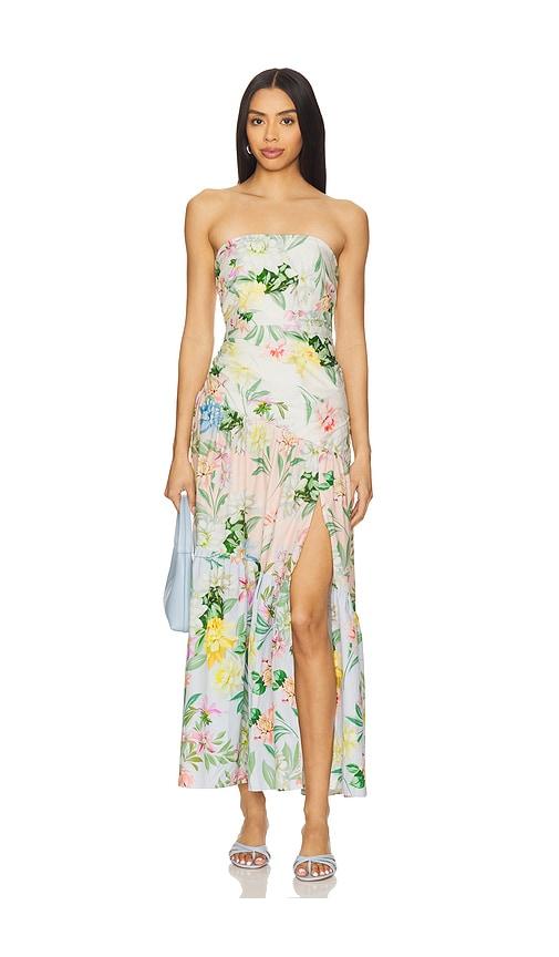 yumi kim kellyn dress in neutral,green. - size l (also in xs, s, m)