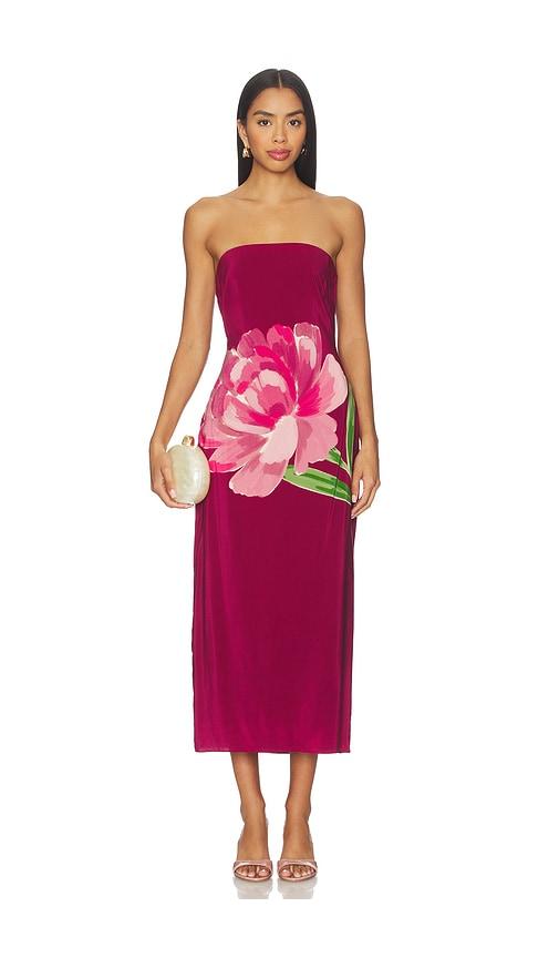 yumi kim nevada dress in burgundy. - size l (also in s, m, xl)