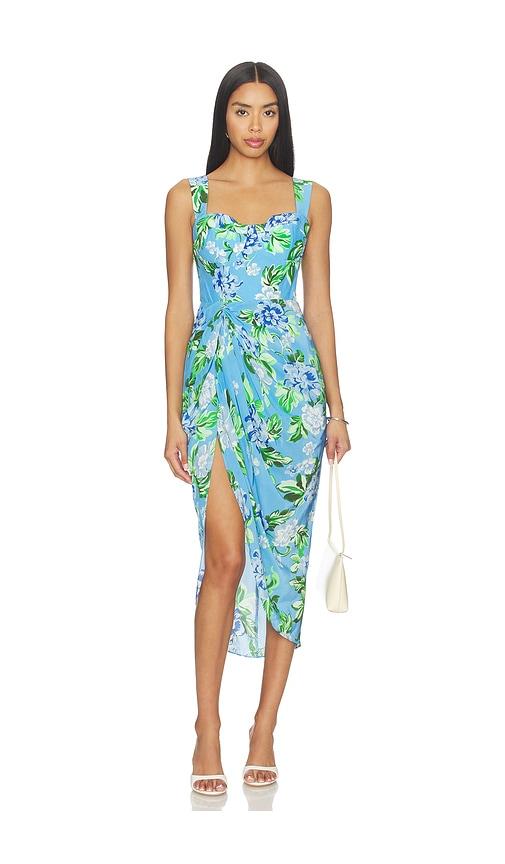 yumi kim rica dress in blue. - size l (also in xs, s, m)