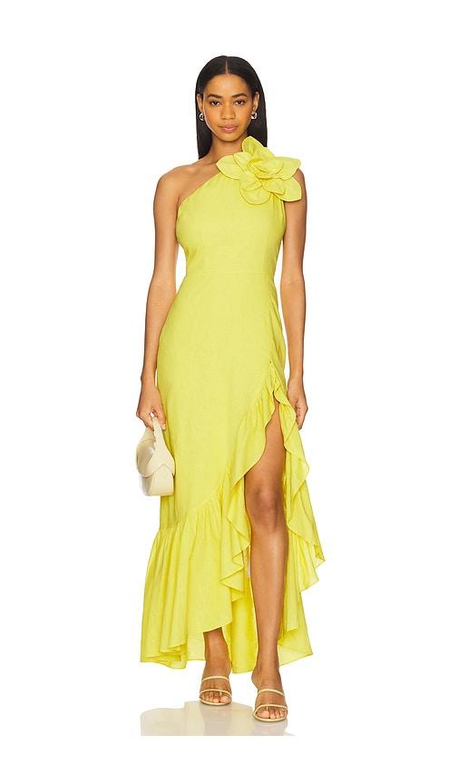 yumi kim rocky dress in yellow. - size s (also in xs)