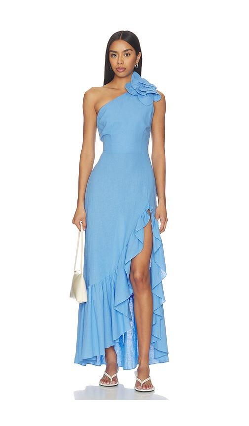 yumi kim rocky maxi dress in blue. - size m (also in xs, s)