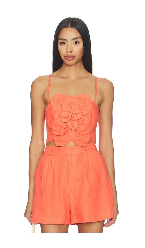yumi kim sahara top in tangerine. - size l (also in xl, xs)