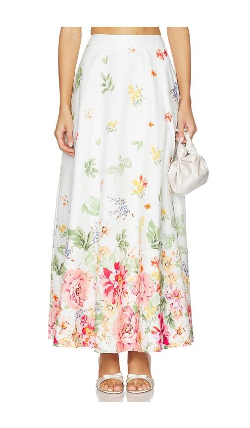 yumi kim sicilia skirt in white,pink. - size l (also in m, xl)