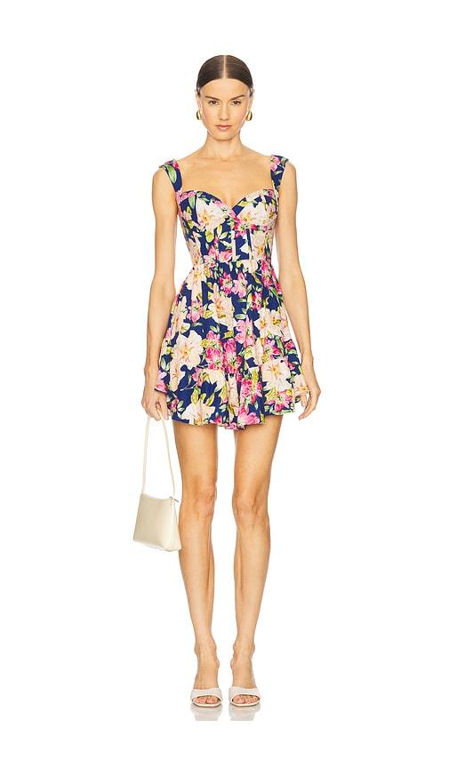 yumi kim sylvia dress in navy,pink. - size l (also in s)