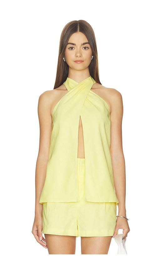 yumi kim x revolve nikki top in yellow. - size l (also in xs, s, m, xl)